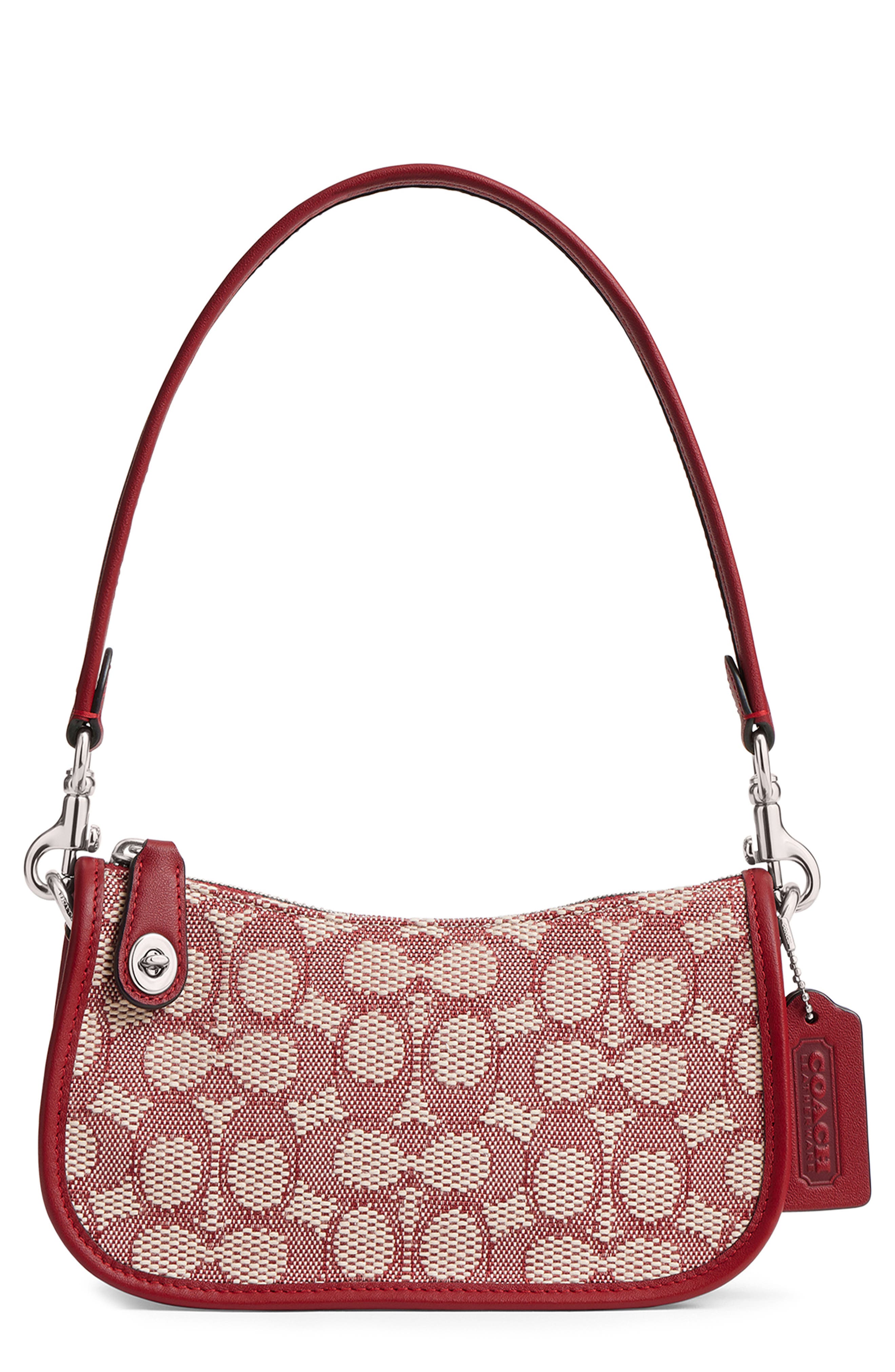 COACH Originals Monogram Canvas Jacquard Shoulder Bag, Main, color, 