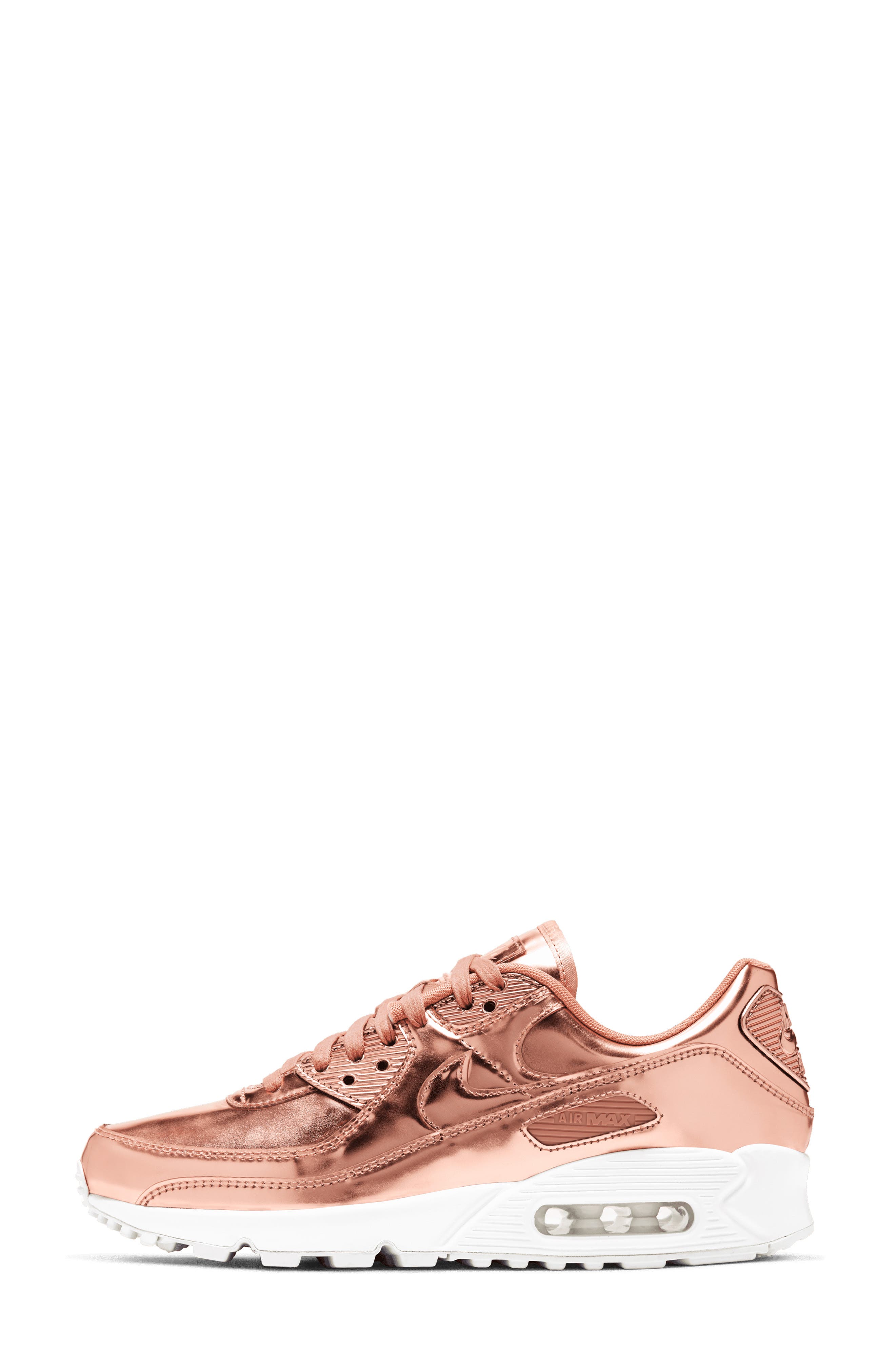 Air Max 90 SP Metallic Sneaker, Alternate, color, ROSE GOLD/ RED BRONZE/ WHITE