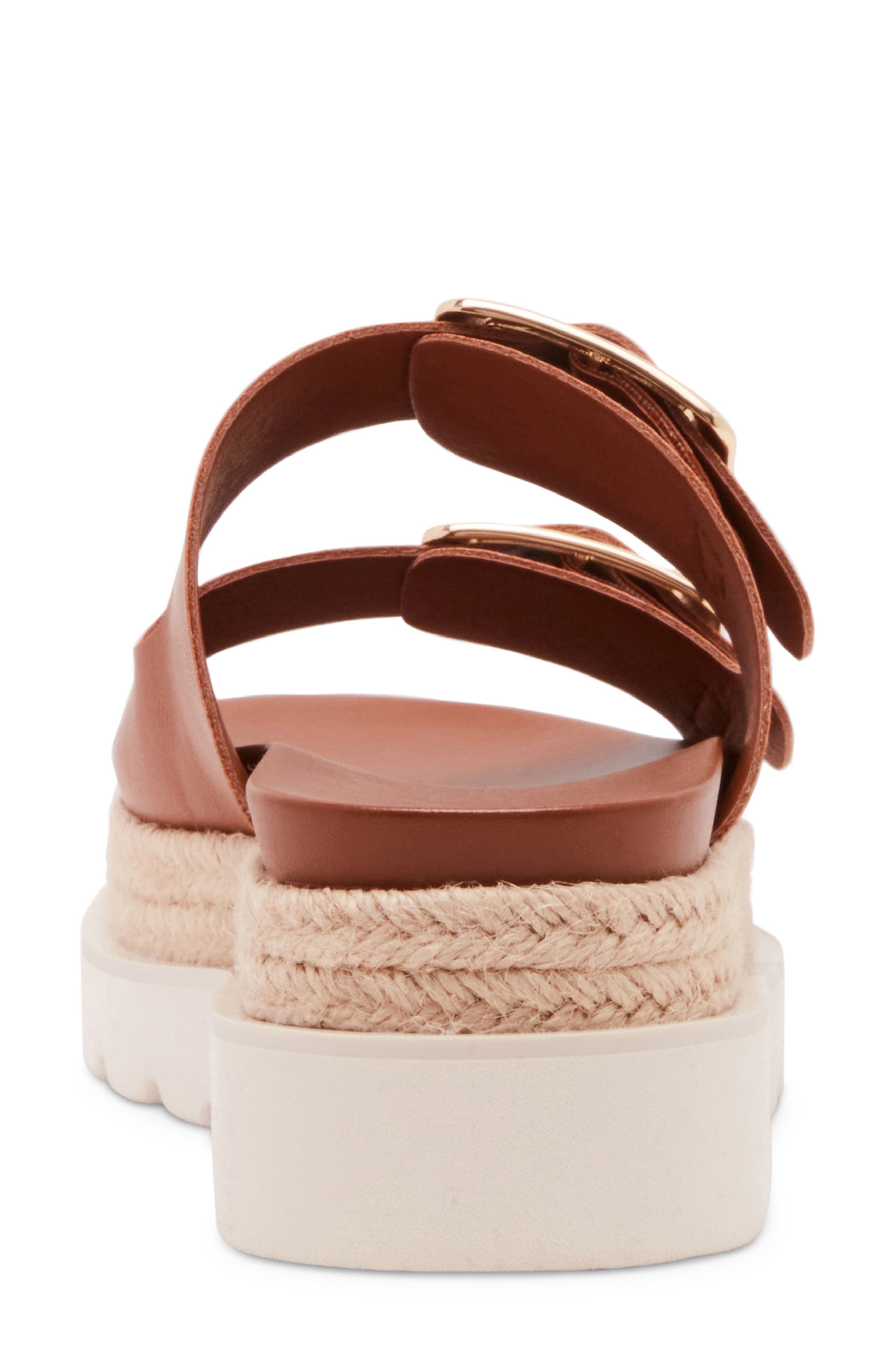 Madden Girl <p>Mythicall Platform Slide Sandal (Women)</p>, Alternate, color, Dark Caramel