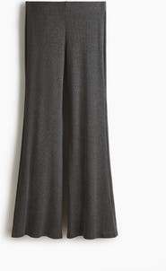 H&M Flared Fine-knit Trousers