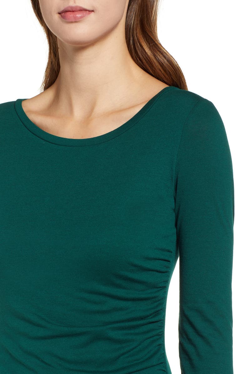 Leith Ruched Long Sleeve Dress, Alternate, color,