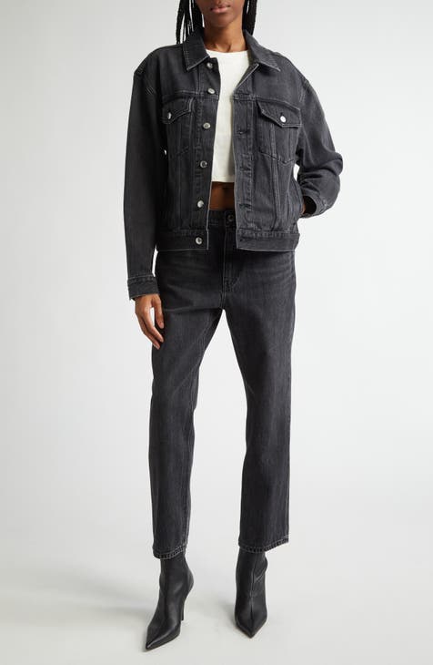 Nordstrom black denim jacket best sale