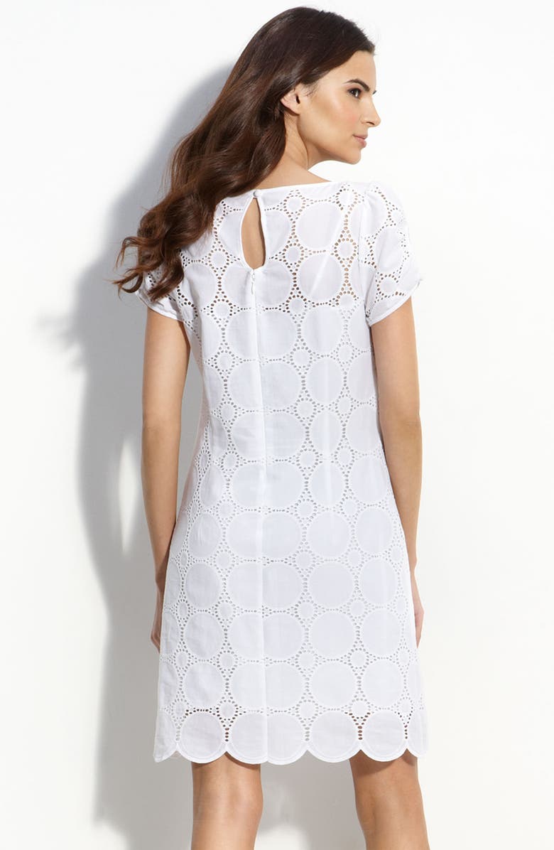 Laundry by Shelli Segal Eyelet Shift, Alternate, color, 