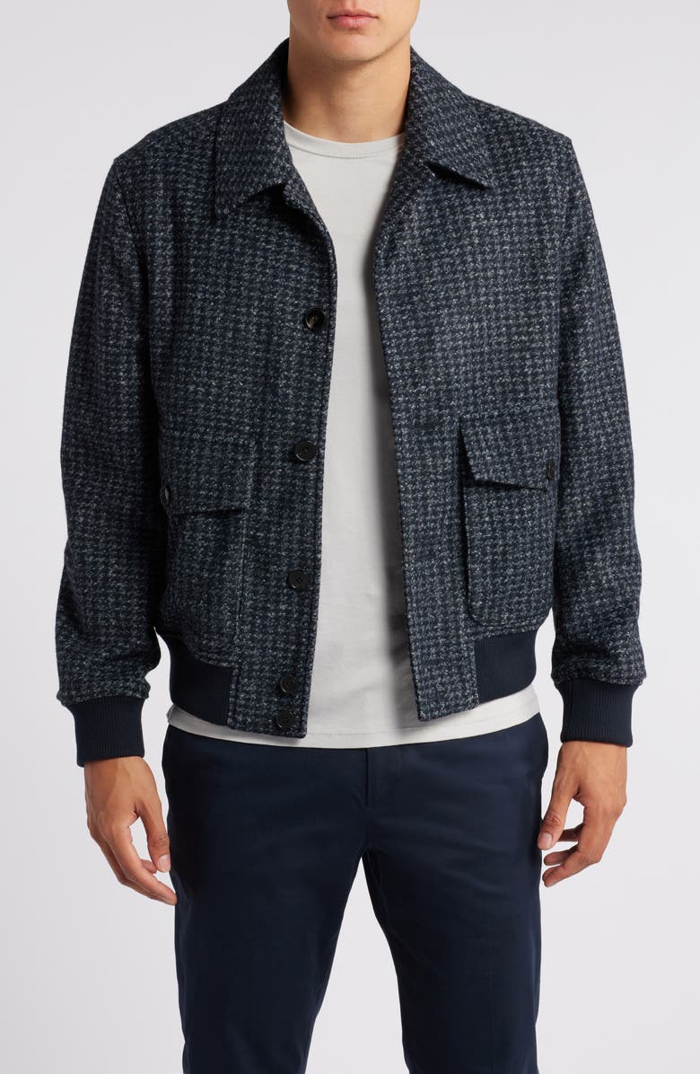 Reiss Packer Tweed Button-Up Jacket, Main, color, 