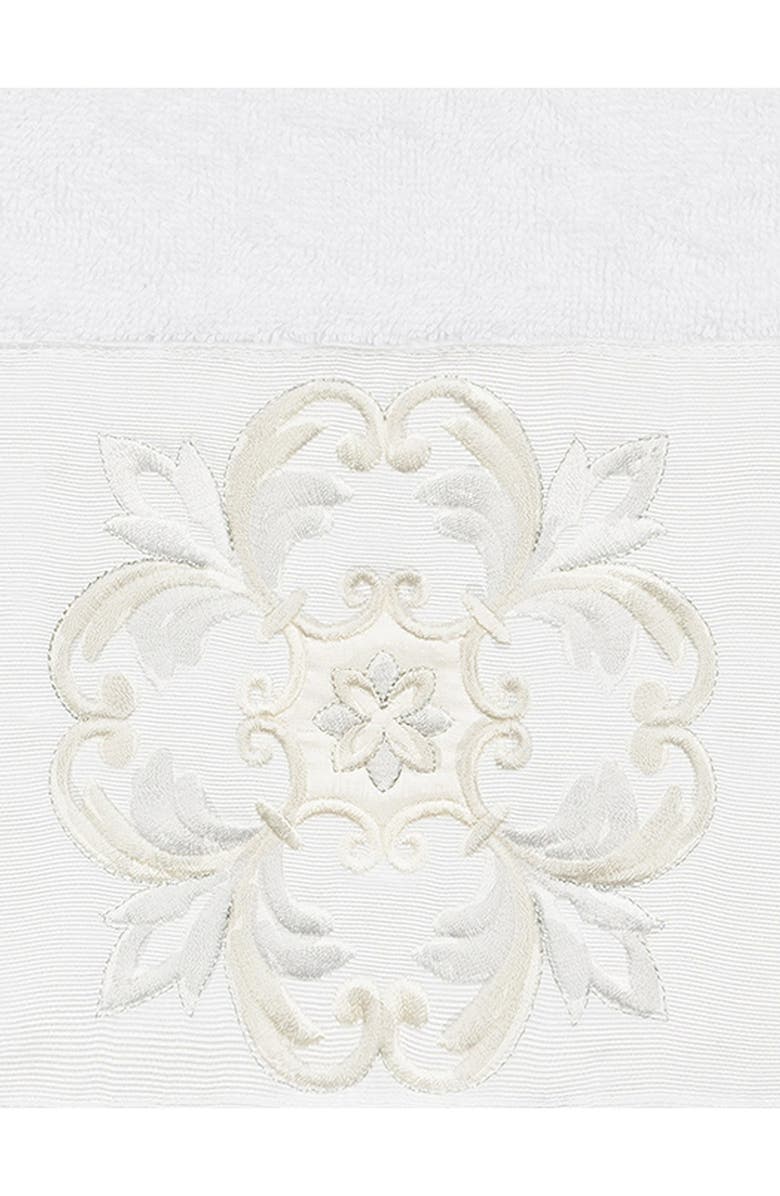 Linum Home Textiles Alyssa 3-Piece Embellished Towel - White, Alternate, color, White
