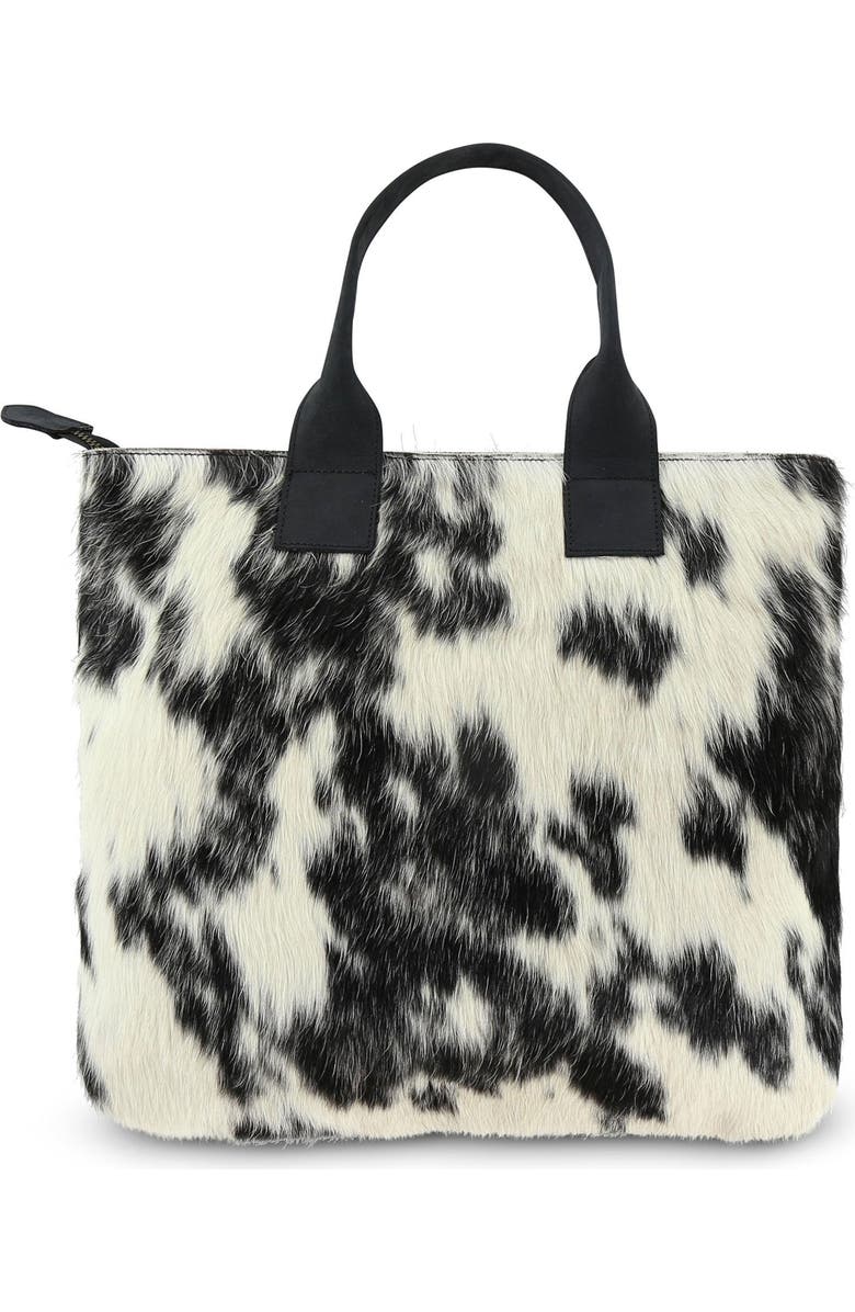 Sarep + Rose Cow Hair Tote, Main, color,