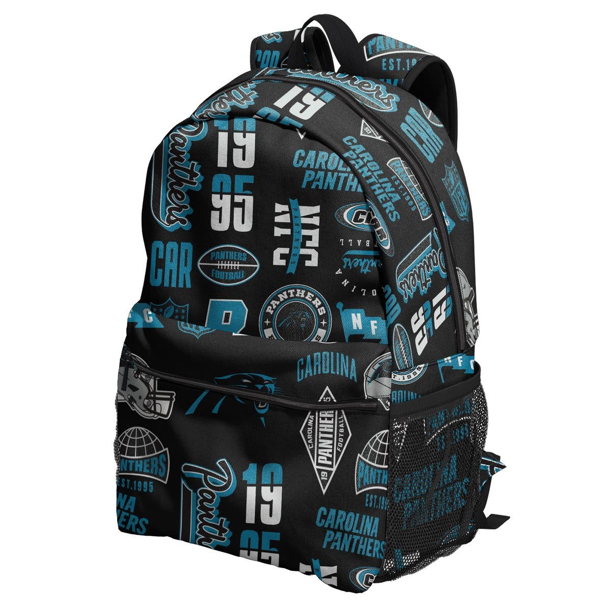 Carolina Panthers Backpack and Lunchbox Set, Alternate, color, Black