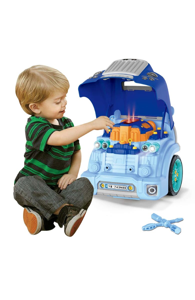 THE BUBBLE FACTORY Motor Car Engine Workshop, Blue, Alternate, color, Multicolored