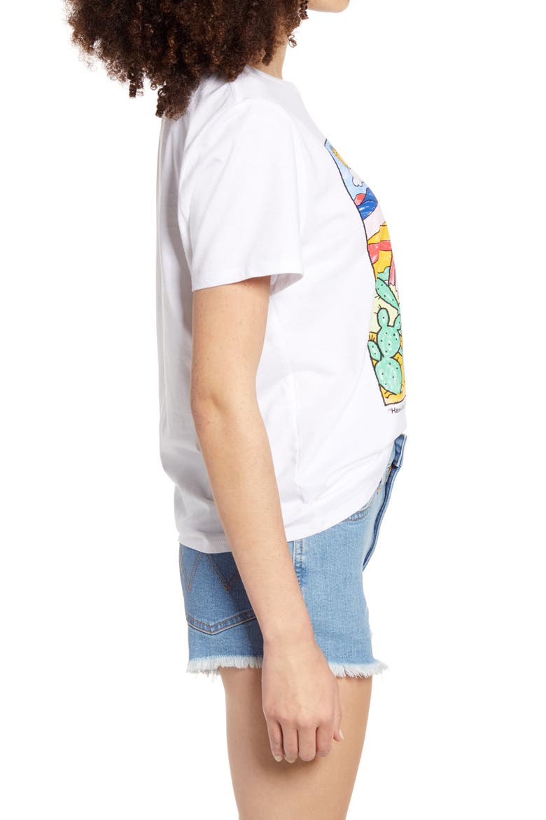 Desert Motel Graphic Tee, Alternate, color, WHITE