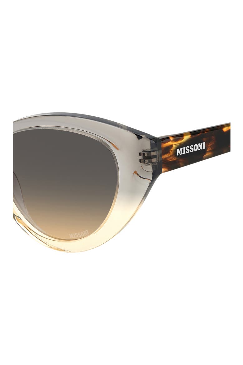 53mm Oval Cat Eye Sunglasses, Alternate, color, GREY OCHRE/ BROWN OCHRE