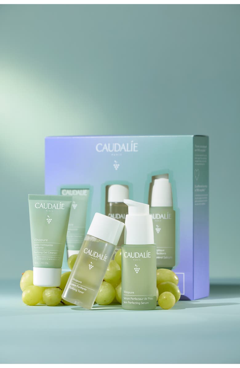 CAUDALÍE Vinopure Acne-Prone Skin Essentials Gift Set $67 Value, Alternate, color, 