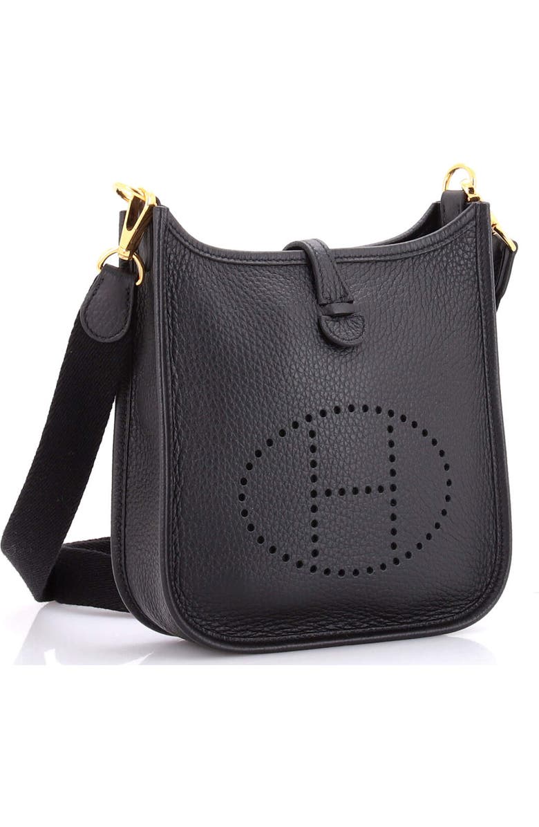 Pre-Owned Hermes Evelyne Bag Gen III Clemence TPM, Alternate, color, Noir