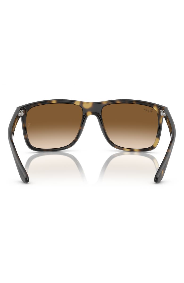 Ray-Ban Boyfriend Two 60mm Gradient Square Sunglasses, Alternate, color, Havana