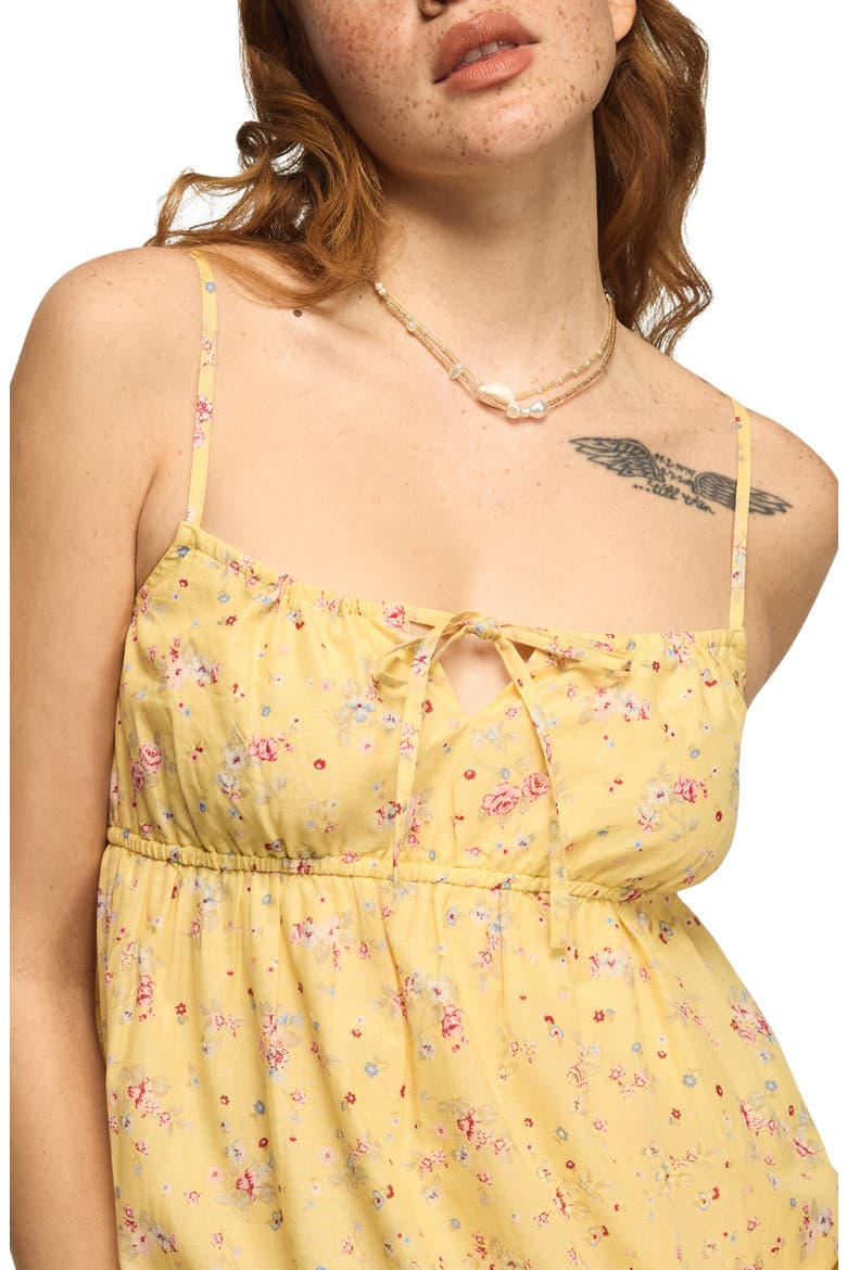 Floral Print Tiered Maxi Dress, Alternate, color, YELLOW FLORAL