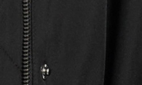 Dkny Faux Fur Lined Hooded Softshell Parka In Black