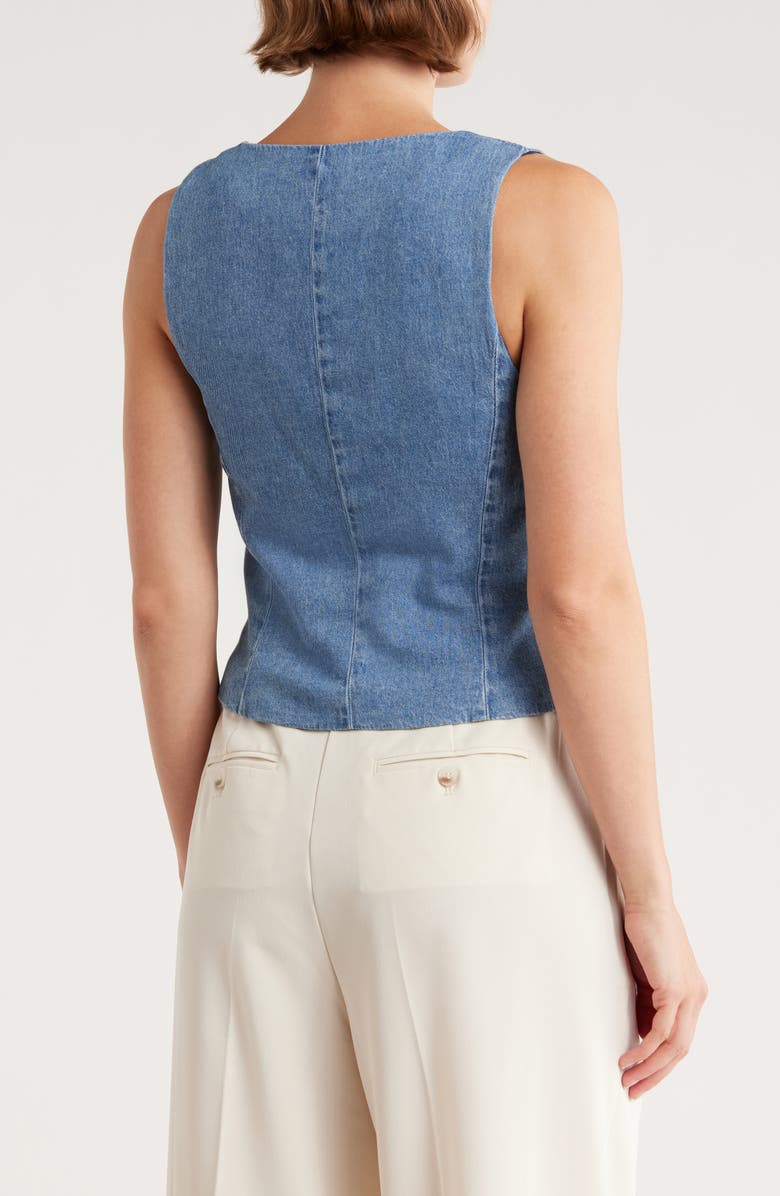 rag & bone Seraphina Denim Vest, Alternate, color, Winwood