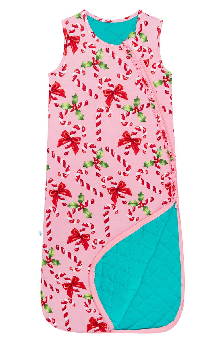 Posh Peanut Helen Candy Cane Print 2.5 TOG Weighted Wearable Blanket, Alternate, color,