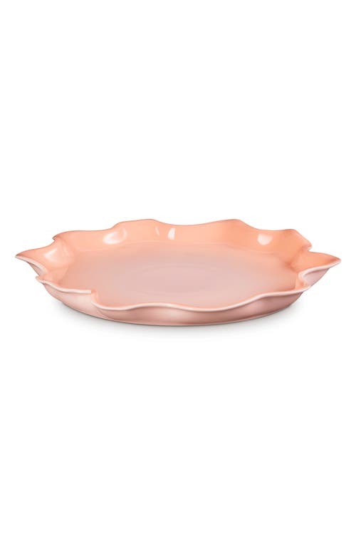 Le Creuset Stoneware Iris Serving Platter In Peche