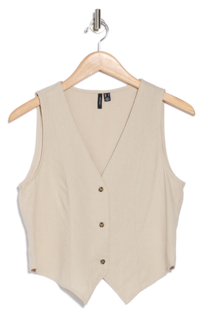 VERO MODA Milo Button Front Vest, Alternate, color,