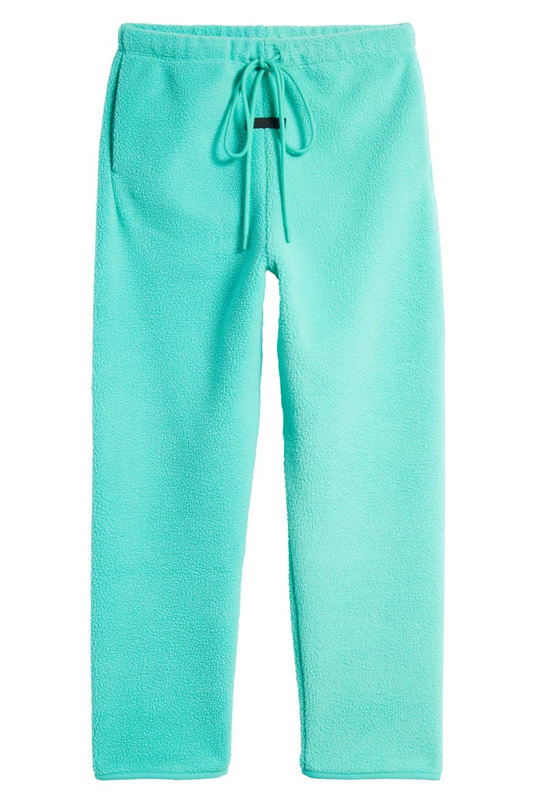 Polar Fleece Drawstring Pants, Alternate, color, MINT LEAF