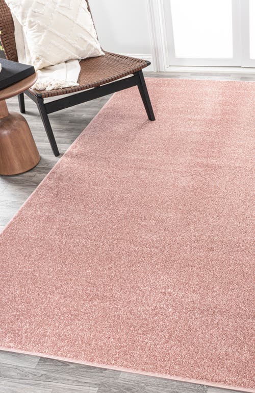 Jonathan Y Haze Solid Low-pile Area Rug In Pink