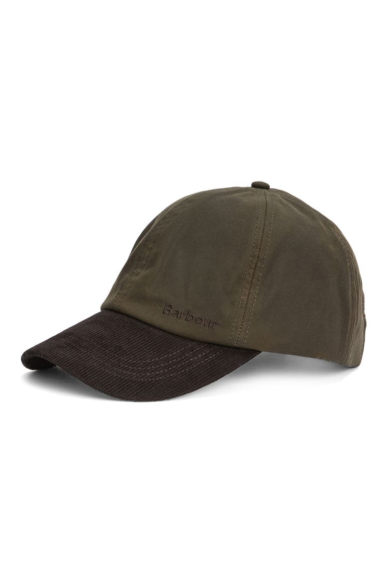 Ashby Adjustable Cotton Baseball Cap, Main, color, OLIVE/BROWN