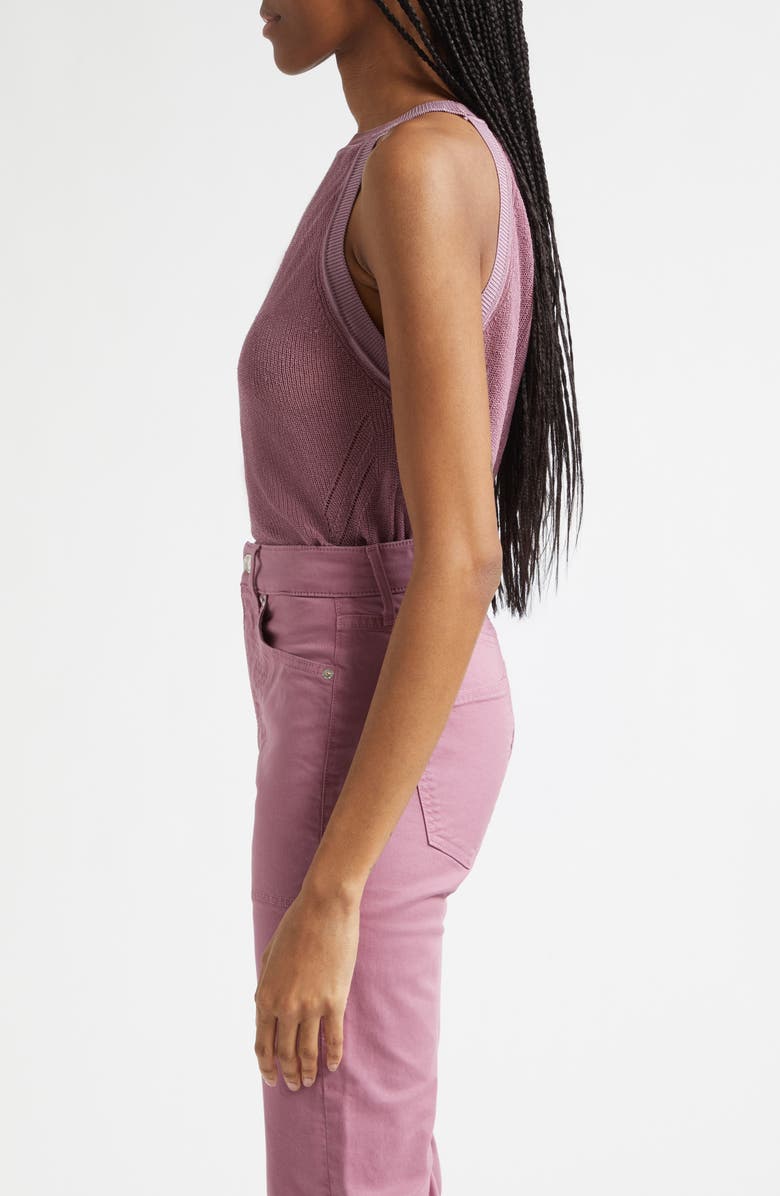 Veronica Beard Solomon Knit Linen Blend Tank, Alternate, color, Orchid Haze