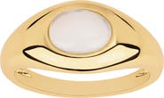 ATHRA LUXE Oval Moonstone Dome Ring