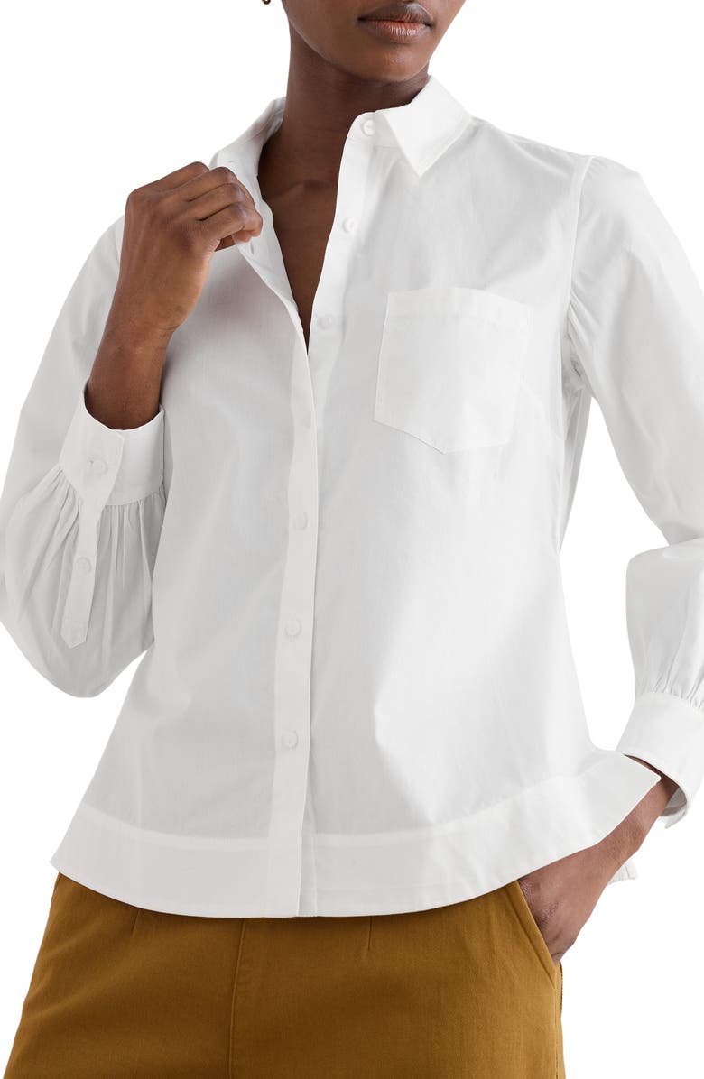 Seasalt Cornwall Isla Organic Cotton Shirt, Main, color, Salt