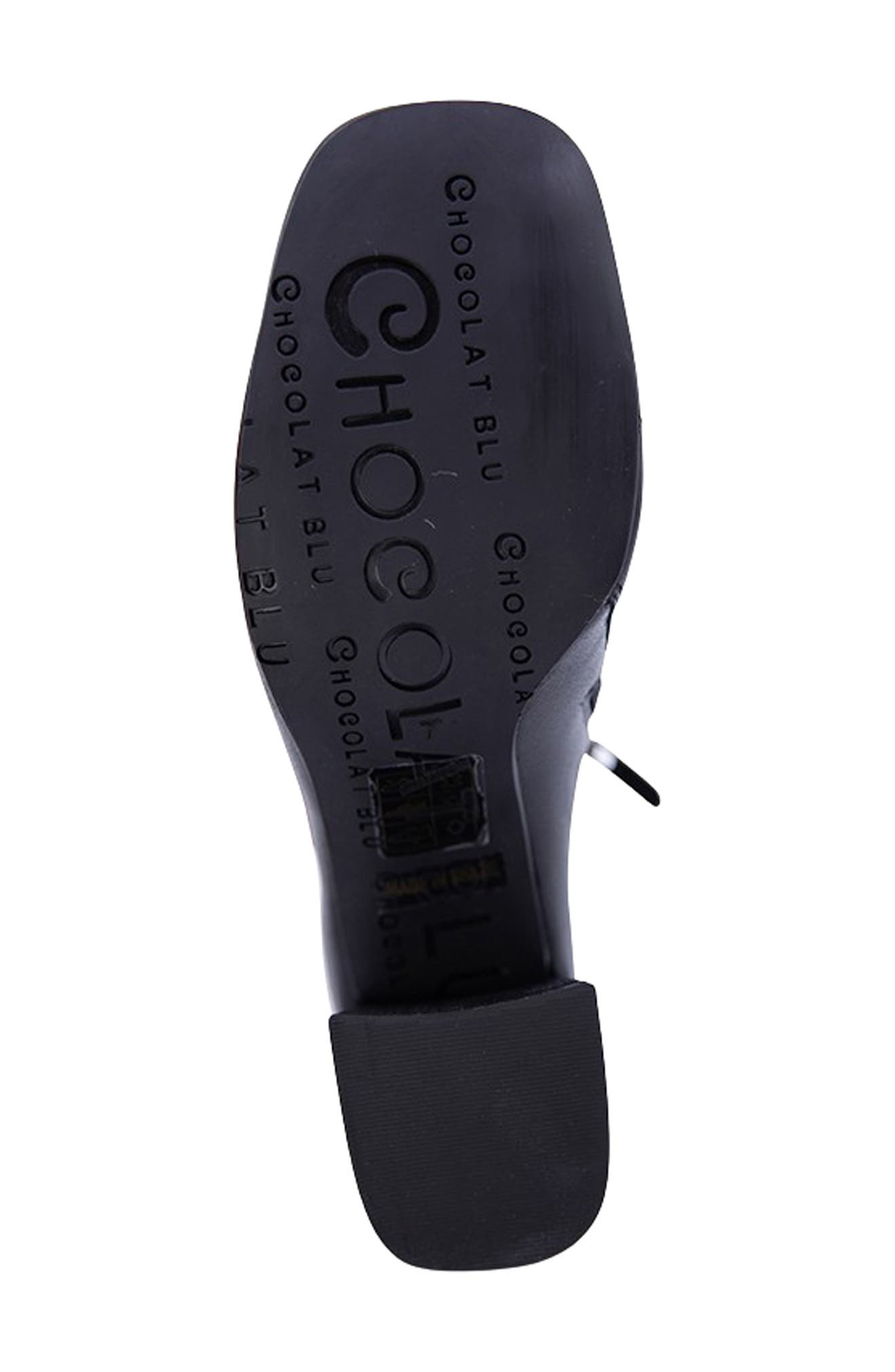 Chocolat Blu Hilla Block Heel Bootie, Alternate, color, Black Leather