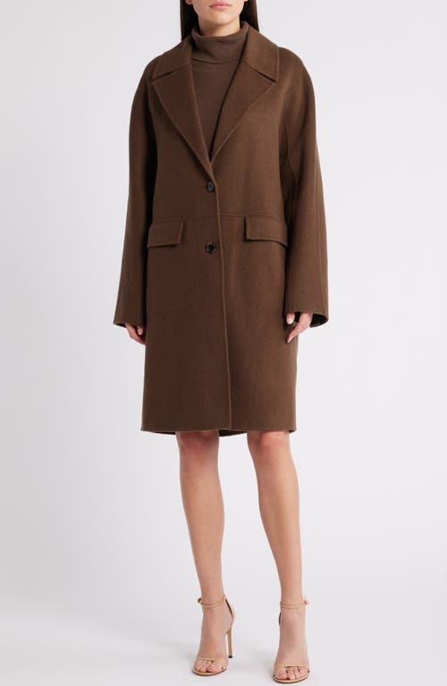 Hugo Boss Boss Cattina Wool Blend Coat In Marshland Green