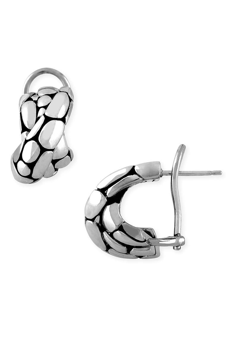 John Hardy Sterling Silver Kali Overlap Drop Earrings, Main, color,