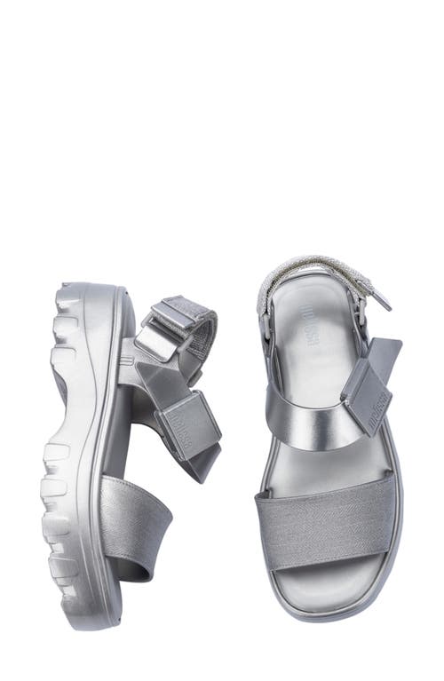 Shop Melissa Kick Off Platform Sandal In Silver