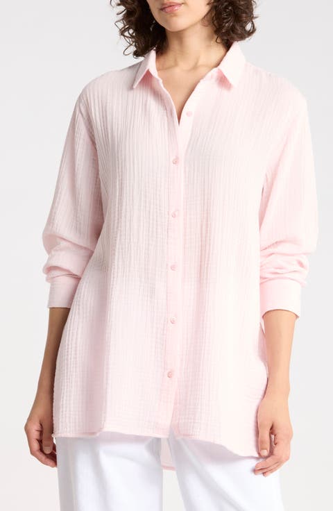 Classic Collar Button-Up Shirt