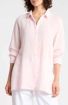 Classic Collar Button-Up Shirt