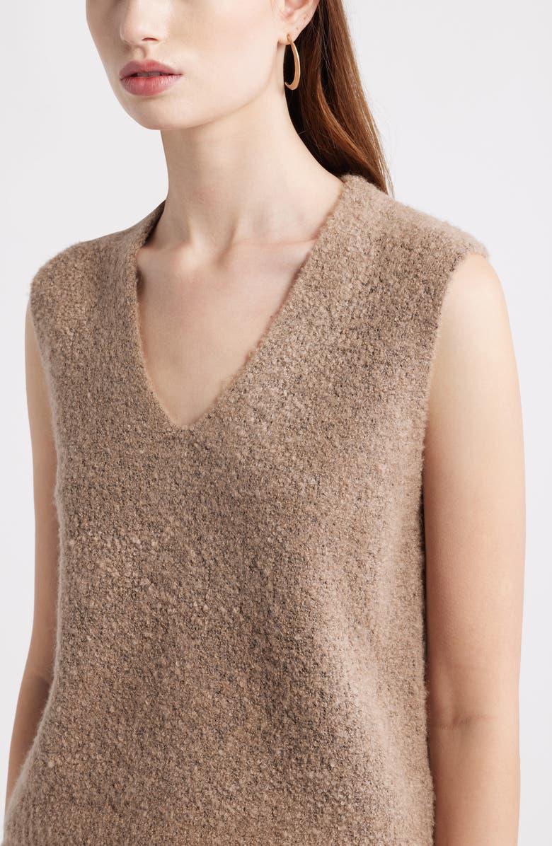 Treasure & Bond Bouclé Sweater Vest, Alternate, color, Tan Grey