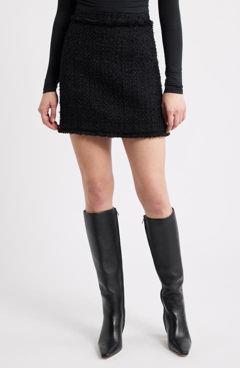 Vokila Textured Knit Miniskirt