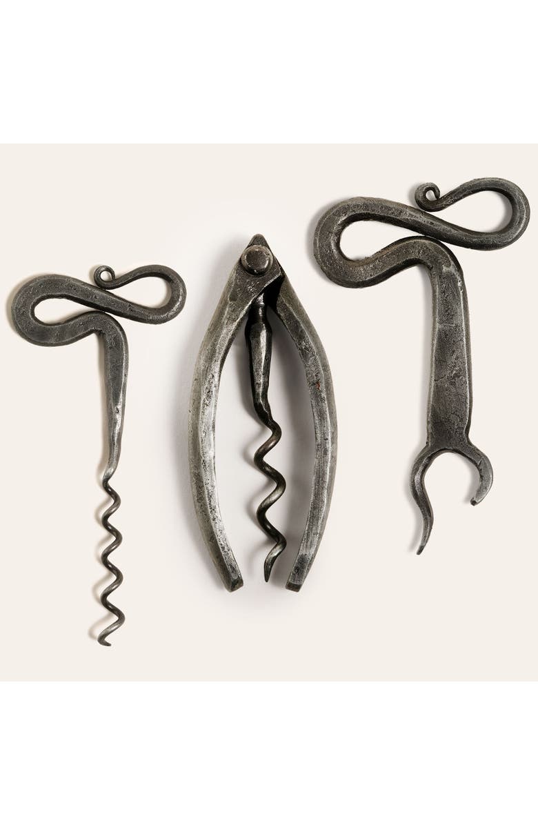 Zsa Zsa Zsu Bijnor Metal Decorative Object 3 Piece Set, Main, color, Grey