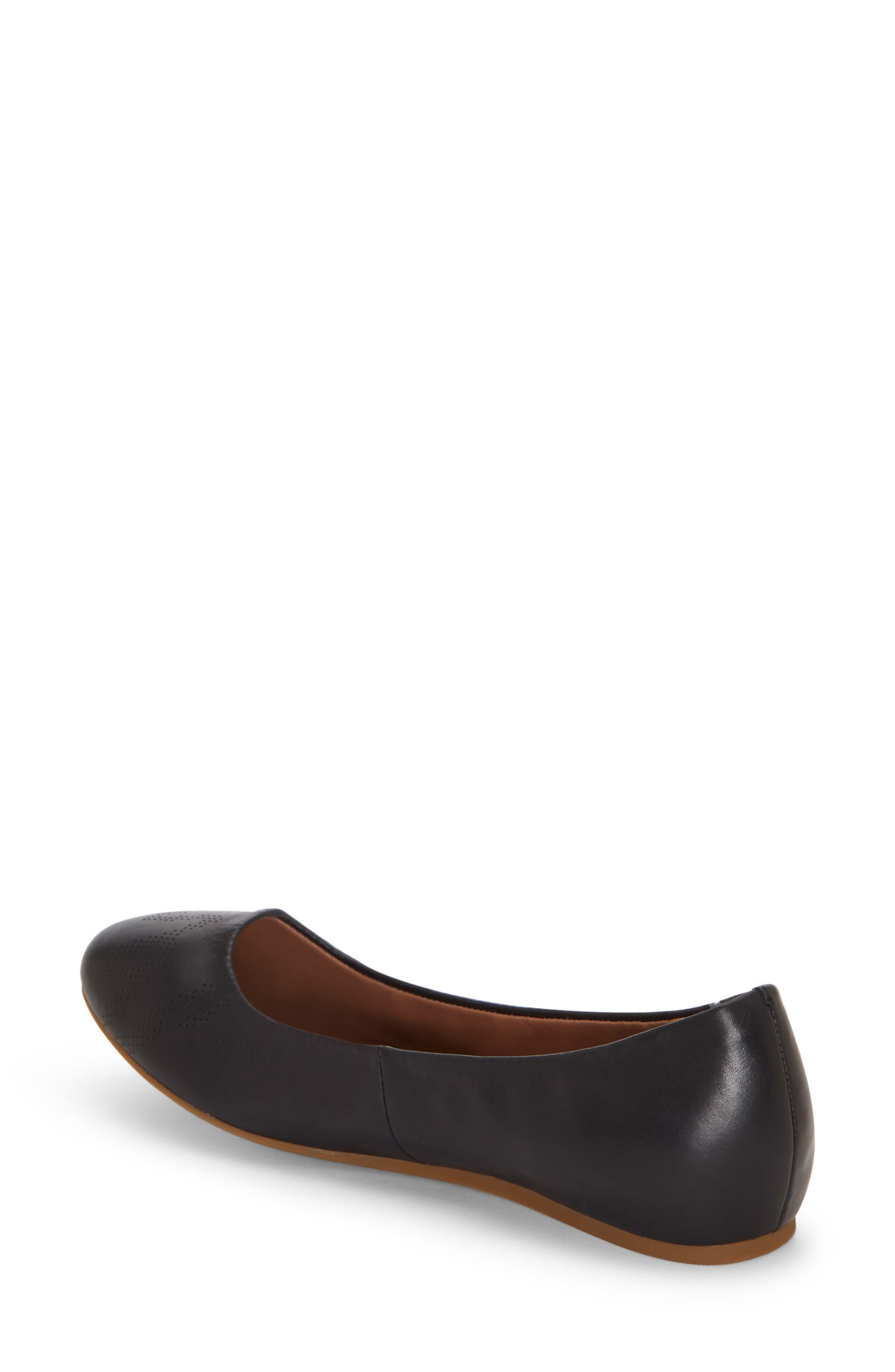 'Langston' Ballet Flat, Alternate, color, BLACK LEATHER