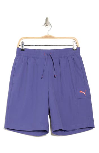 Puma Essential Woven Cargo Shorts In Blue Crystal
