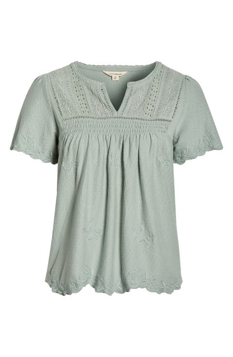 Lace Trim Top