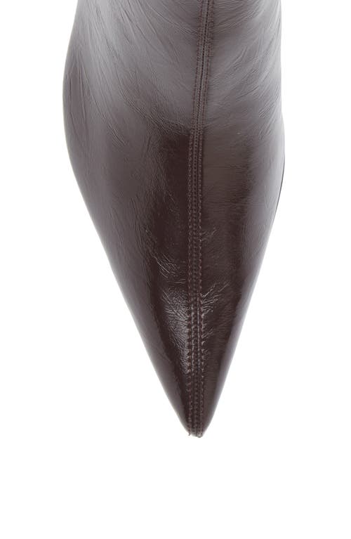 Mango Valle Pointed Toe Bootie In Burgundy