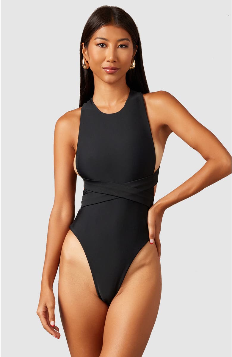MBM Swim Ethos One-Piece Swimsuit, Alternate, color, Black