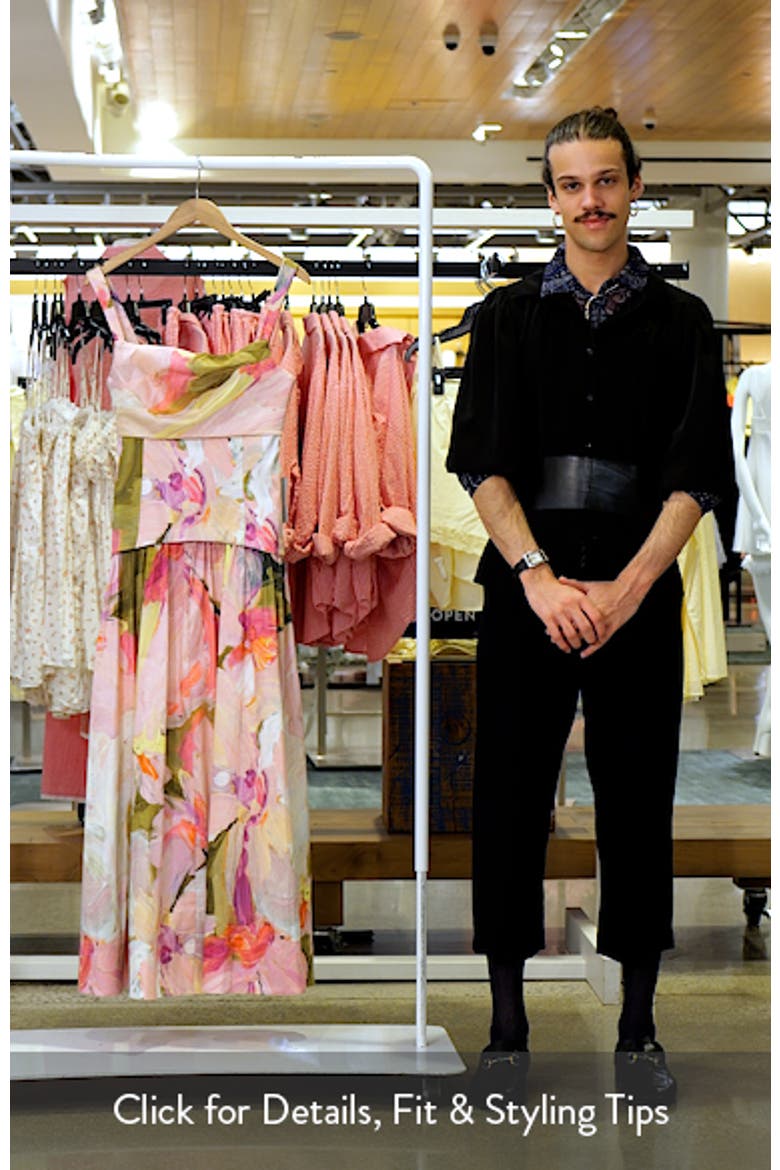 Reeve Floral Print Dupioni Gown video