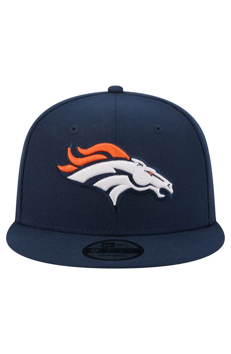 New Era Men's New Era Navy Denver Broncos 9FIFTY Snapback Hat, Alternate, color, Navy