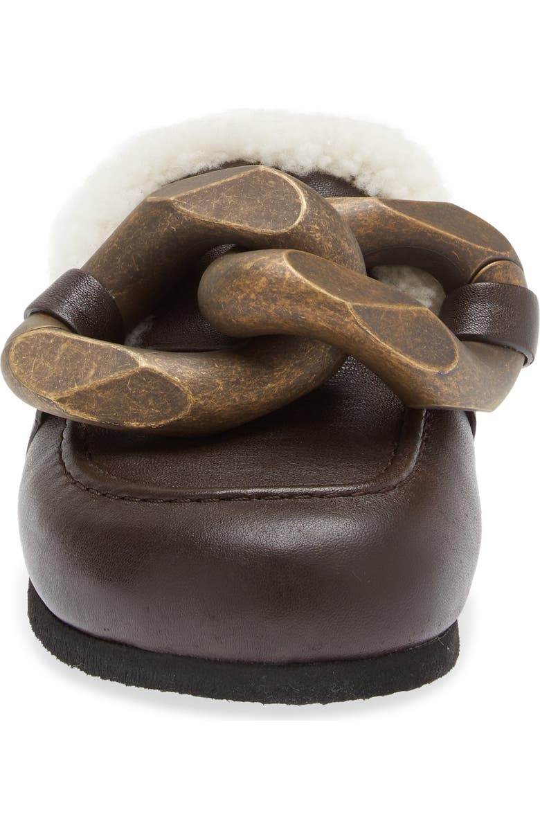 JW Anderson Chain Link Genuine Shearling Lined Loafer Mule, Alternate, color,