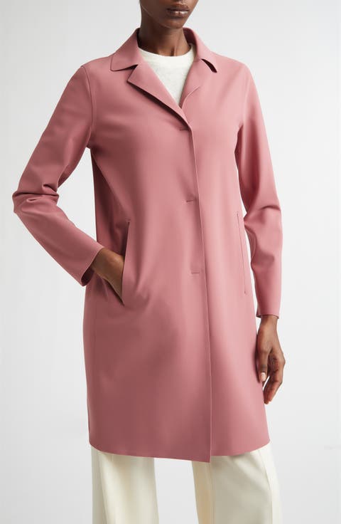 Snap Front Performance Scuba Knit Coat