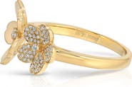 EF Collection Double Cherry Blossom Diamond Pavé Ring