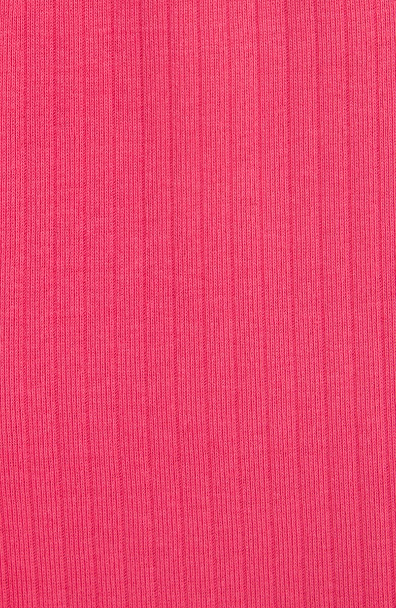 Little Me Floral Border Print Top, Leggings & Headband Set, Alternate, color, White/ Pink