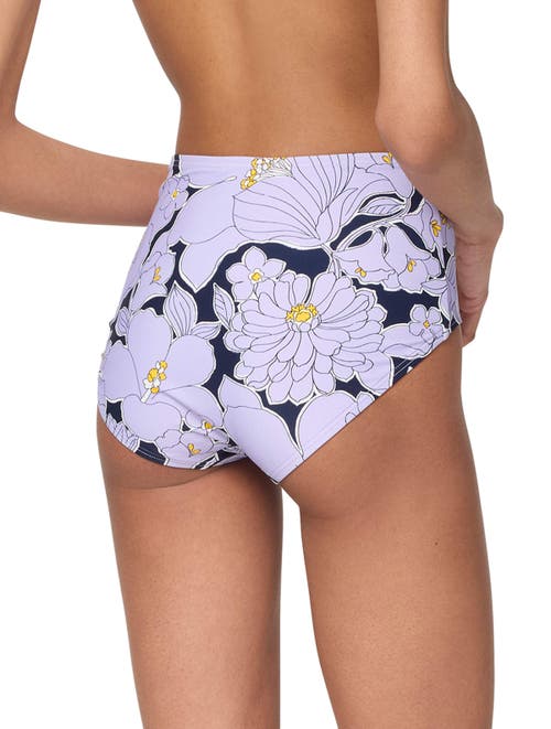 Kate Spade New York Coastal Garden High Waist Bottom In Blue